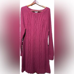 Old Navy Sweater tunic dress NWT dark red great for holidays! Size XL